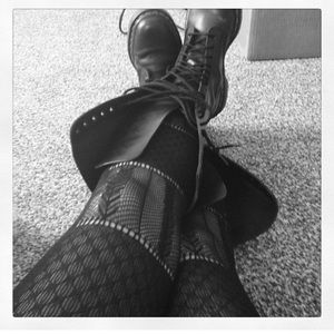 Knee High 20 Eyelet Black Doc Martens